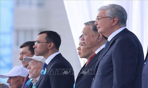 Tổng Bí thư Tô Lâm dự Lễ duyệt binh Kỷ niệm 80 năm Ngày Chiến thắng phát xít tại Kazakhstan