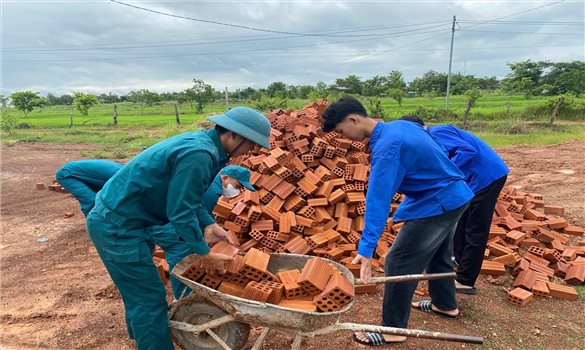 Dấu ấn thanh niên trên công trình xóa nhà tạm, nhà dột nát ở Đắk Lắk
