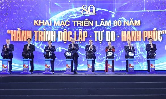 Khai mạc trọng thể Triển lãm 80 năm hành trình Độc lập - Tự do - Hạnh phúc