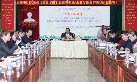 Thứ trưởng Nguyễn Hải Trung: Sửa đổi Luật Tín ngưỡng, tôn giáo phải bảo đảm tính hài hòa, phù hợp