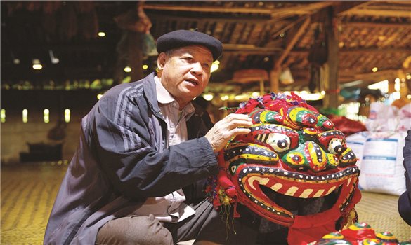 Người "giữ lửa" điệu múa sư tử mèo ở vùng cao xứ Lạng