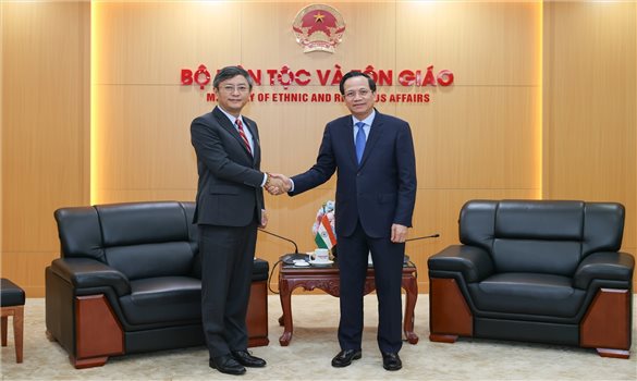 Bộ trưởng Đào Ngọc Dung: Thúc đẩy hợp tác giữa Việt Nam và Ấn Độ về dân tộc, tôn giáo