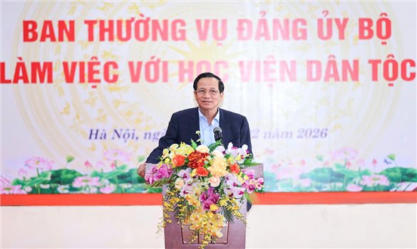 Học viện Dân tộc phải chuyên sâu, có chất lượng cao, uy tín trong đào tạo, nghiên cứu lĩnh vực dân tộc và tôn giáo