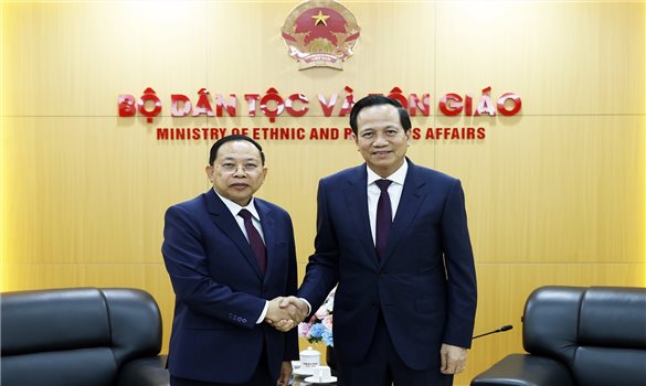 Bộ trưởng Bộ Dân tộc và Tôn giáo Đào Ngọc Dung: Đưa hợp tác dân tộc, tôn giáo Việt Nam - Campuchia đi vào chiều sâu, thực chất và hiệu quả