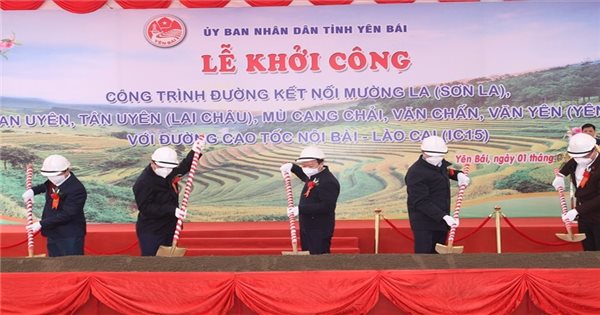 Yên Bái khởi công dự án đường gần 2.000 tỷ đồng kết nối 3 tỉnh Tây Bắc