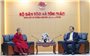 Bộ trưởng Bộ Dân tộc và Tôn giáo Đào Ngọc Dung tiếp Hoàng tôn Vairochana Rinpoche
