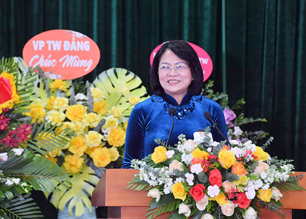 Phó Chủ tịch nước Đặng Thị Ngọc Thịnh phát biểu chỉ đạo tại Hội nghị.