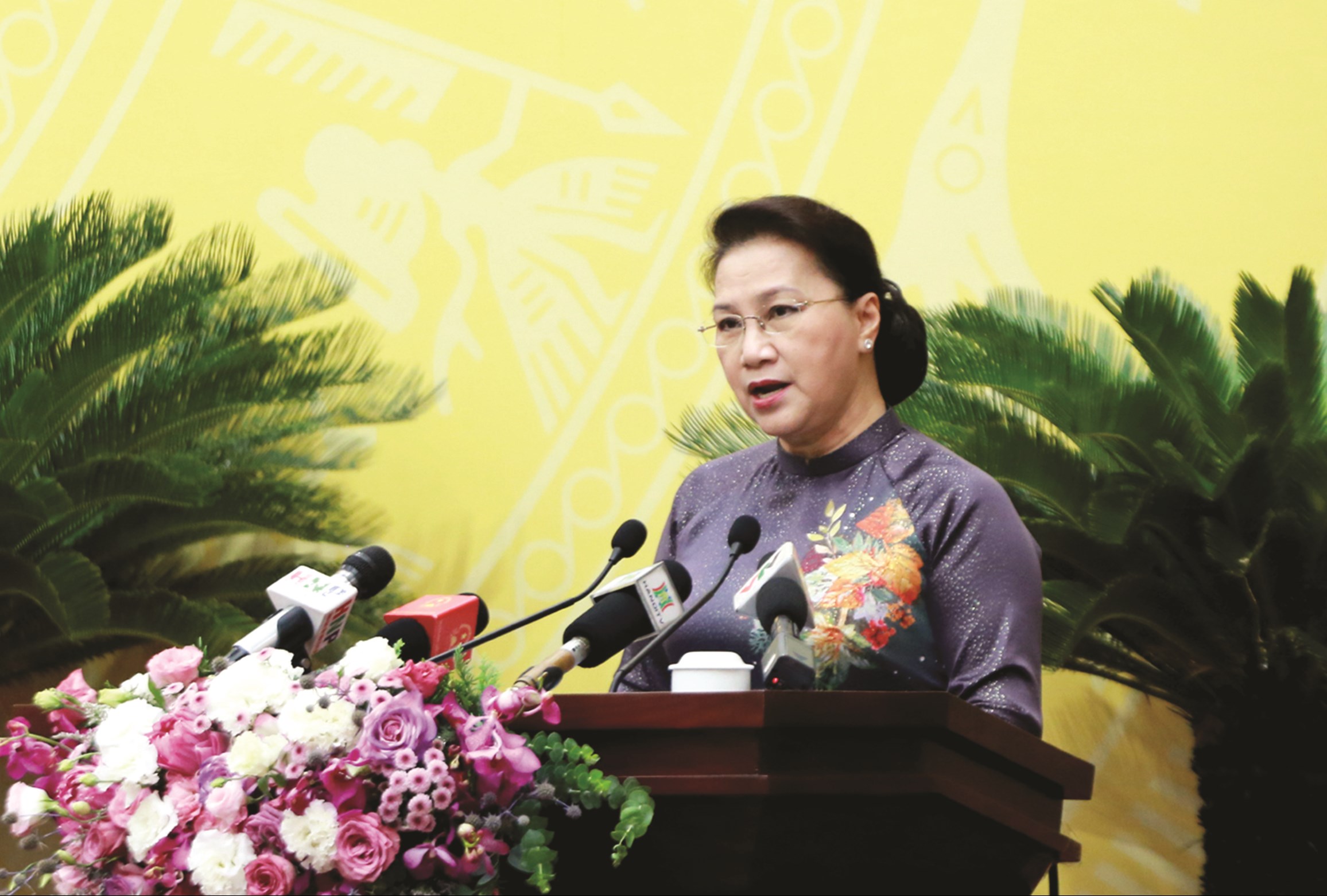 Chủ tịch Quốc hội Nguyễn Thị Kim Ngân phát biểu tại kỳ họp