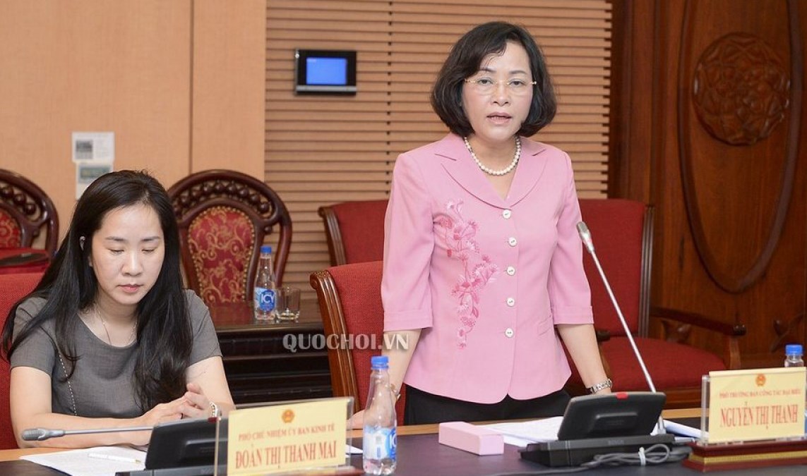Bà Nguyễn Thị Thanh – Phó Trưởng Ban công tác đại biểu tại Phiên họp toàn thể - Uỷ ban về các vấn đề xã hội của Quốc Hội vào sáng 30/9