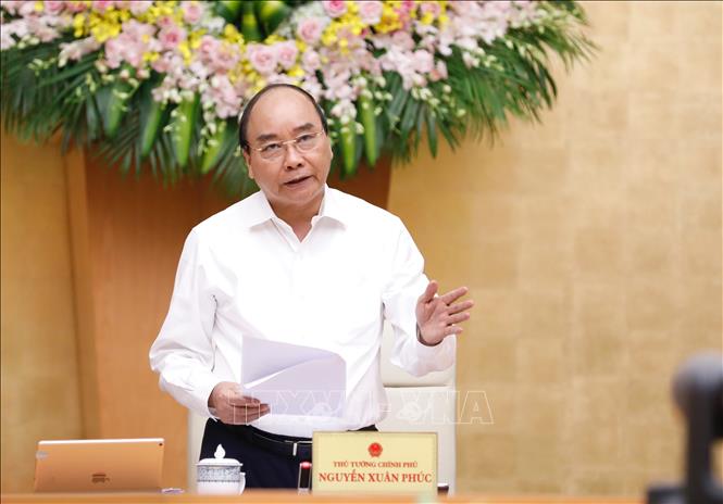 Thủ tướng Nguyễn Xuân Phúc chủ trì phiên họp Chính phủ thường kỳ tháng 9 năm 2020. Ảnh: Thống Nhất/TTXVN.