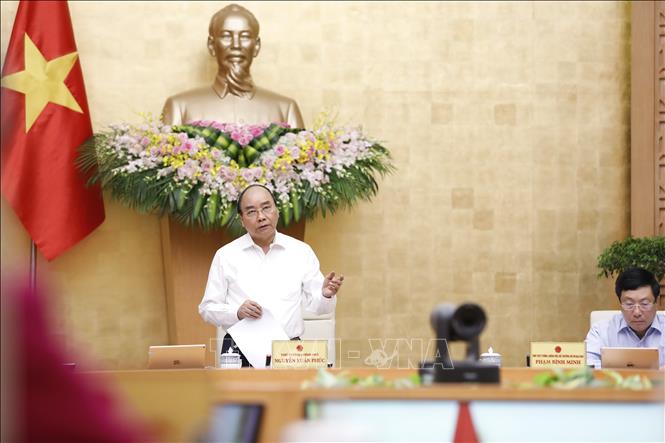 Thủ tướng Nguyễn Xuân Phúc chủ trì phiên họp Chính phủ thường kỳ tháng 9/2020 Ảnh: Dương Giang/TTXVN