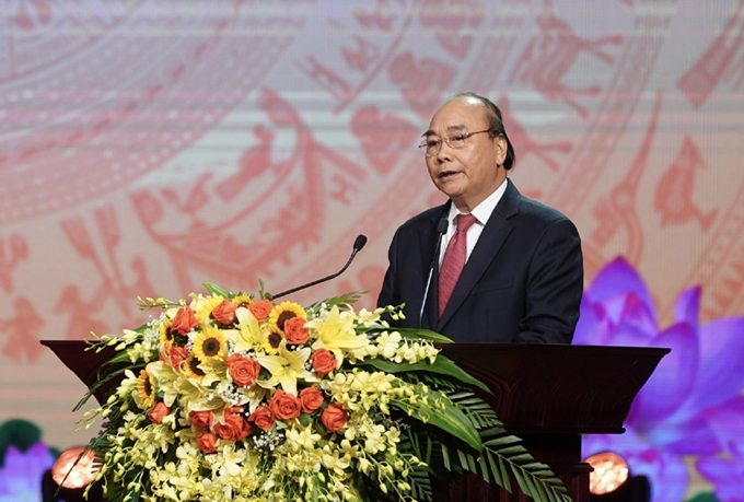 Thủ tướng Chính phủ Nguyễn Xuân Phúc phát biểu tại Đại hội.