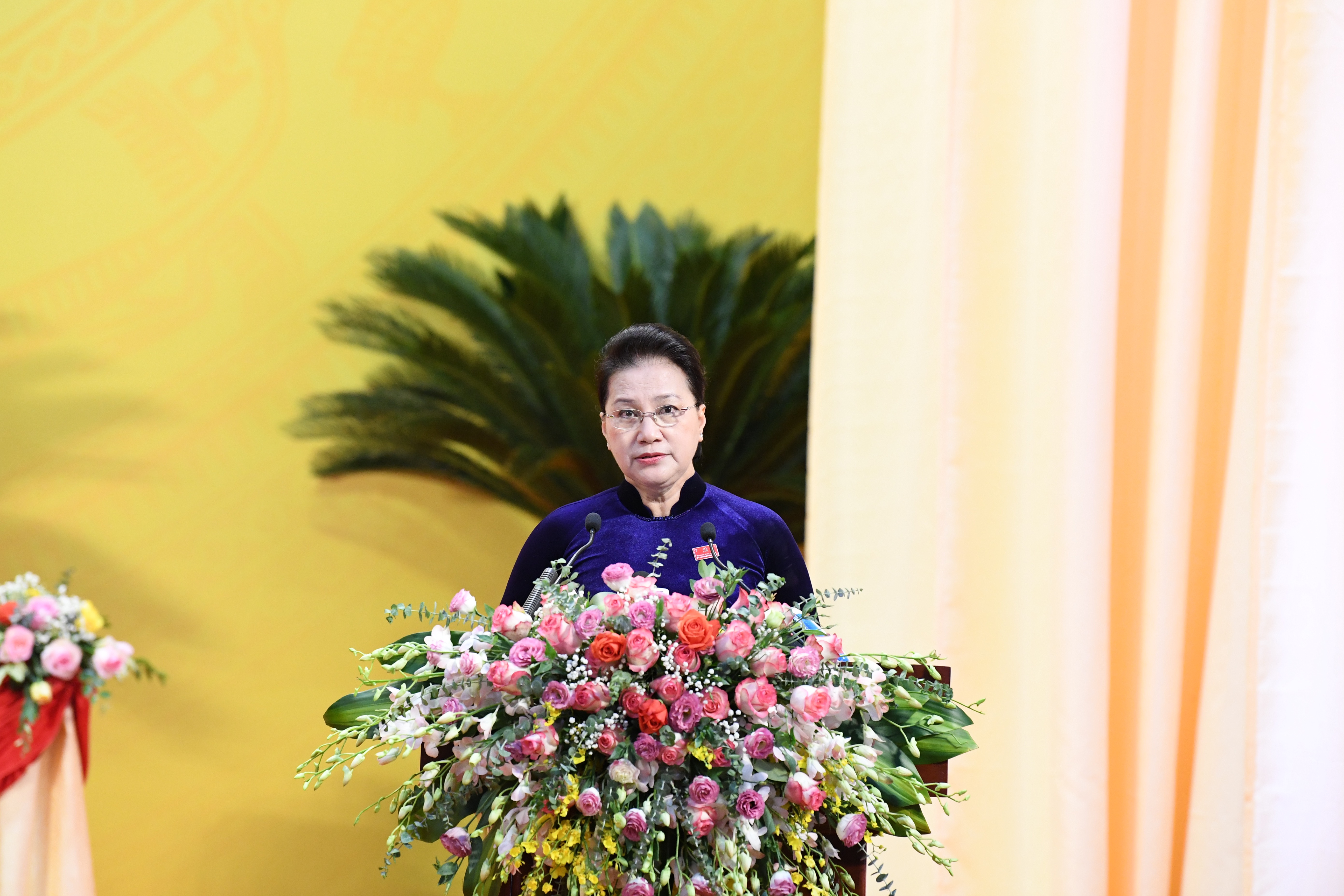 Chủ tịch Quốc Hội Nguyễn Thị Kim Ngân phát biểu chỉ đạo Đại hội