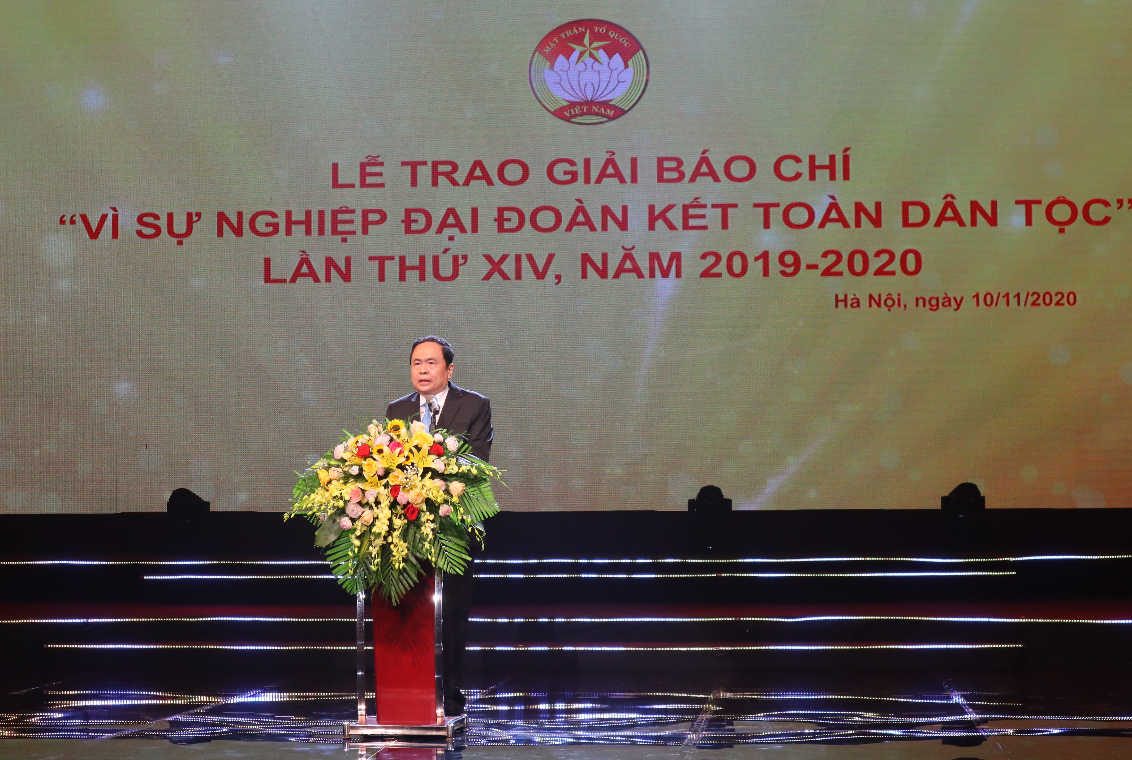Chủ tịch Ủy ban T.Ư MTTQ Việt Nam Trần Thanh Mẫn phát biểu