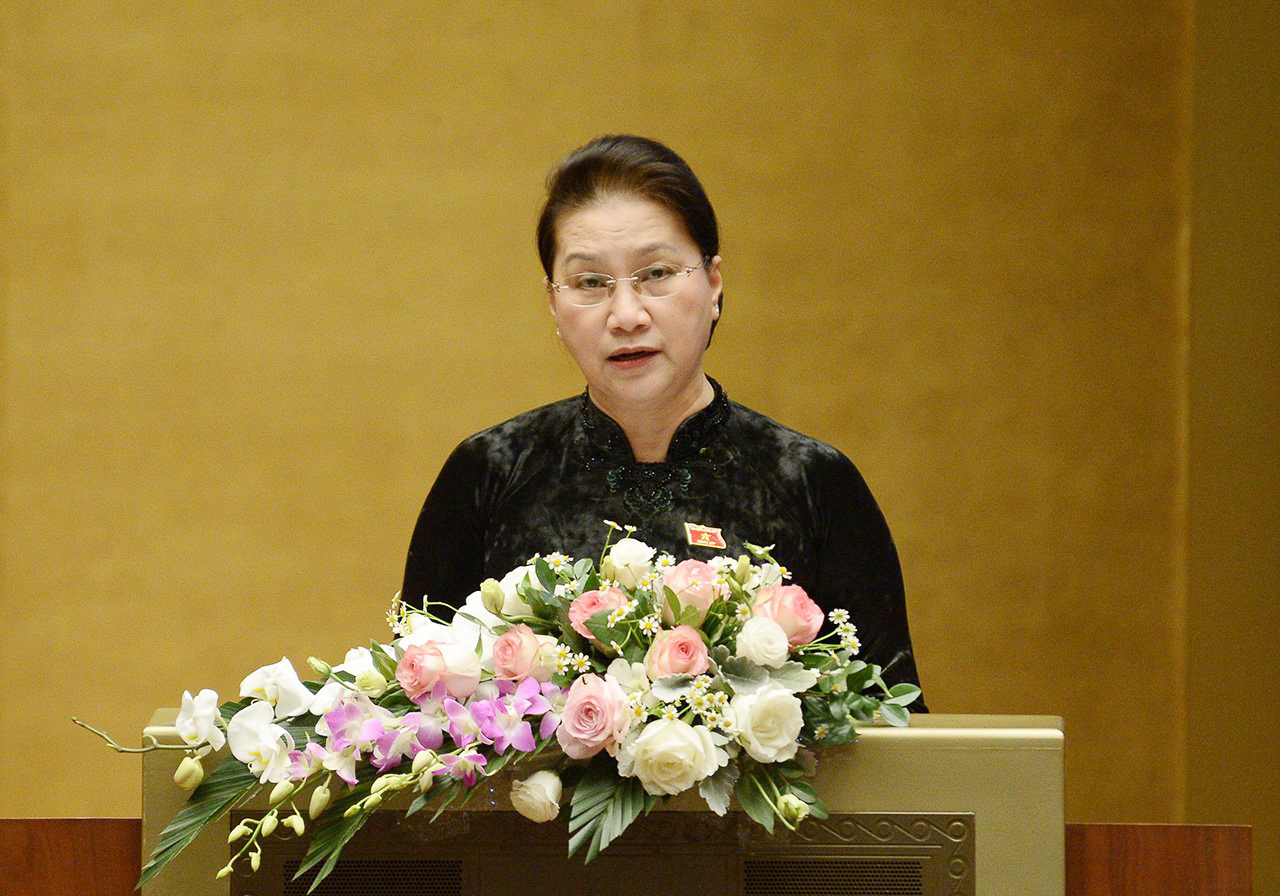 Chủ tịch Quốc hội Nguyễn Thị Kim Ngân phát biểu bế mạc Kỳ họp 