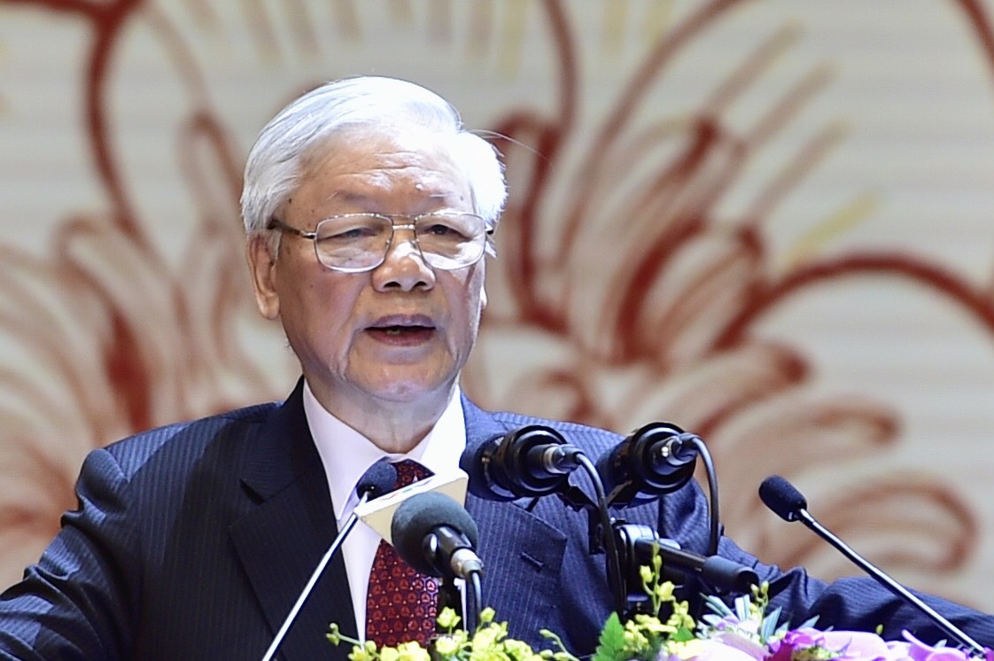 Tổng Bí thư, Chủ tịch nước Nguyễn Phú Trọng phát biểu tại buổi Lễ kỷ niệm