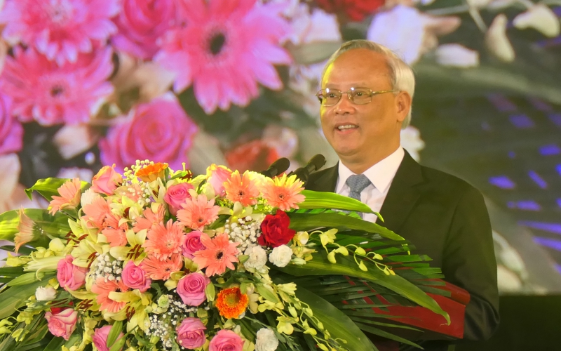 Phó Chủ tịch Quốc hội Uông Chu Lưu phát biểu tại buổi lễ. 