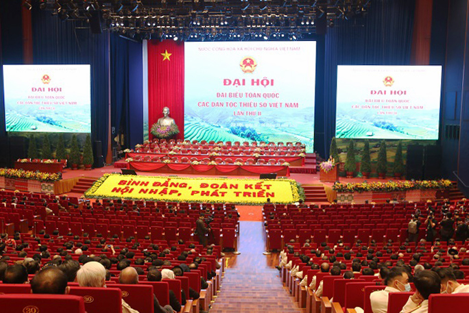 Quang cảnh phiên trù bị Đại hội Đại biểu toàn quốc các DTTS Việt Nam lần thứ II