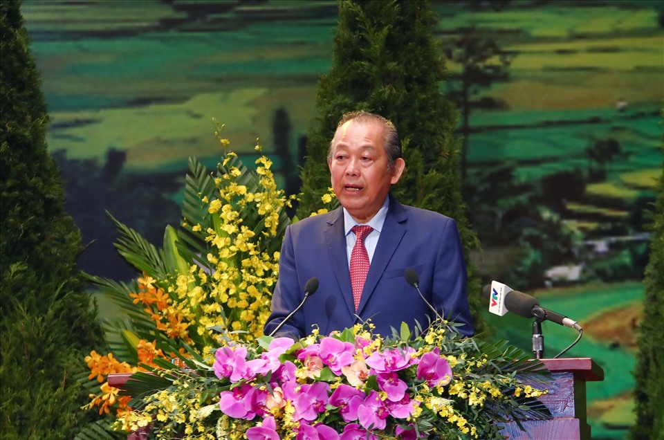 Phó Thủ tướng Thường trực Chính phủ Trương Hòa Bình, Trưởng Ban Chỉ đạo Đại hội đại biểu toàn quốc các DTTS Việt Nam lần thứ II khai mạc Đại hội