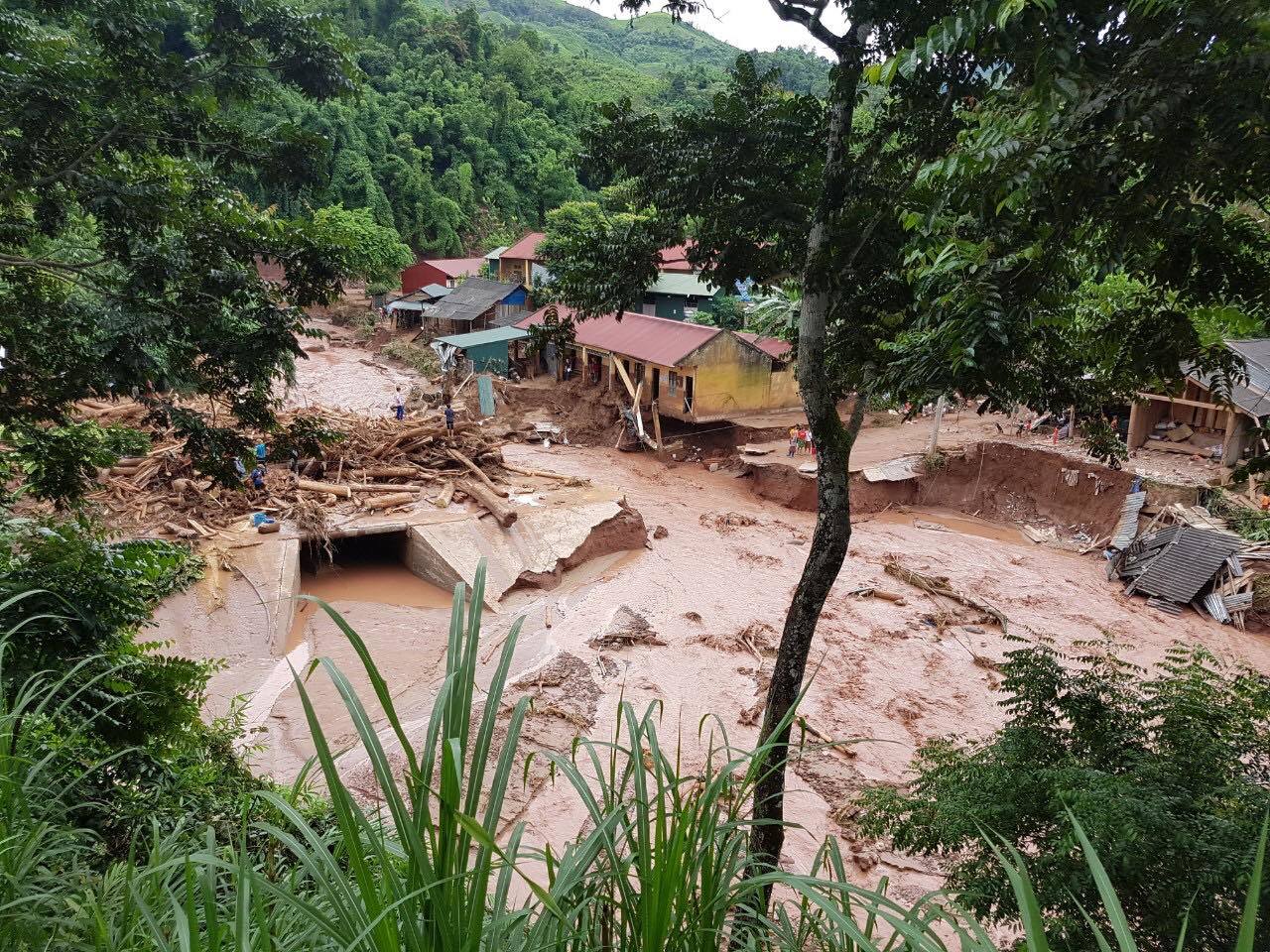 Lũ quét gây thiệt hại nặng nề tại xã Nậm Nhừ, huyện Nậm Pồ, Điện Biên vào ngày 17/8/2020