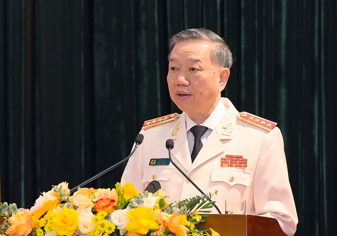 Bộ trưởng Tô Lâm phát biểu kết luận hội nghị.