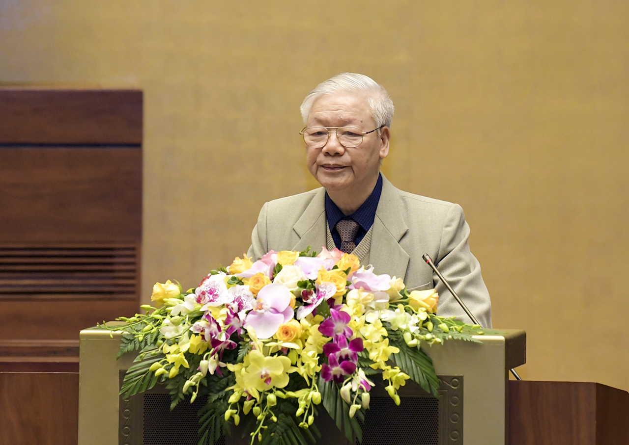 Tổng Bí thư, Chủ tịch nước Nguyễn Phú Trọng phát biểu chỉ đạo tại Hội nghị