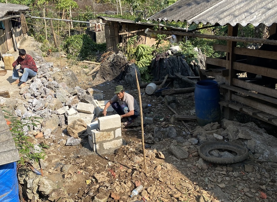 Những ngôi nhà mới cho người nghèo ở Hà Quảng, Cao Bằng đang được khẩn trương hoàn thiện