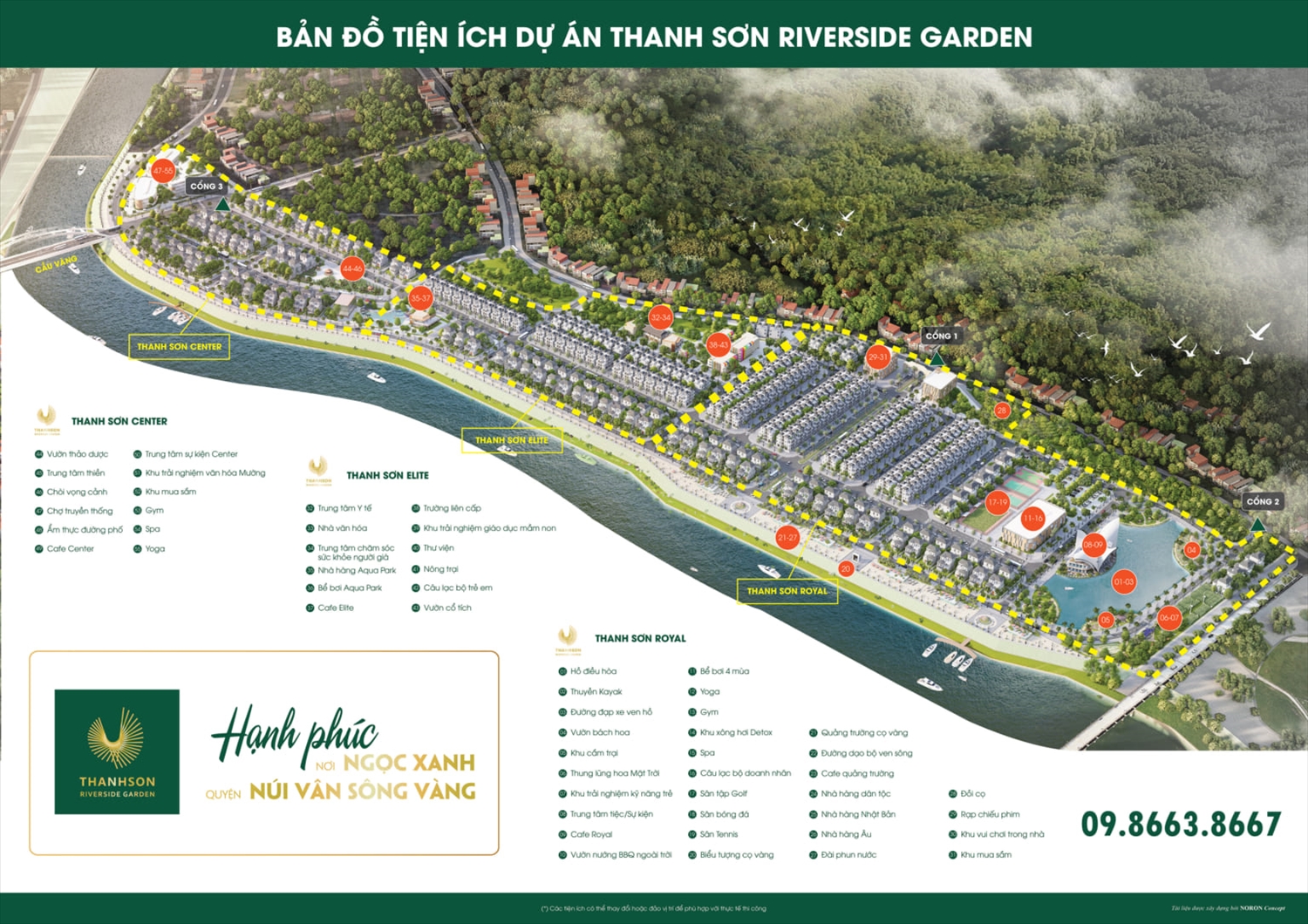 Dự án Khu dân cư mới Soi Cả được chủ đầu tư quảng cáo là Khu đô thị hiện đại "Thanh Sơn Riverside Garden"