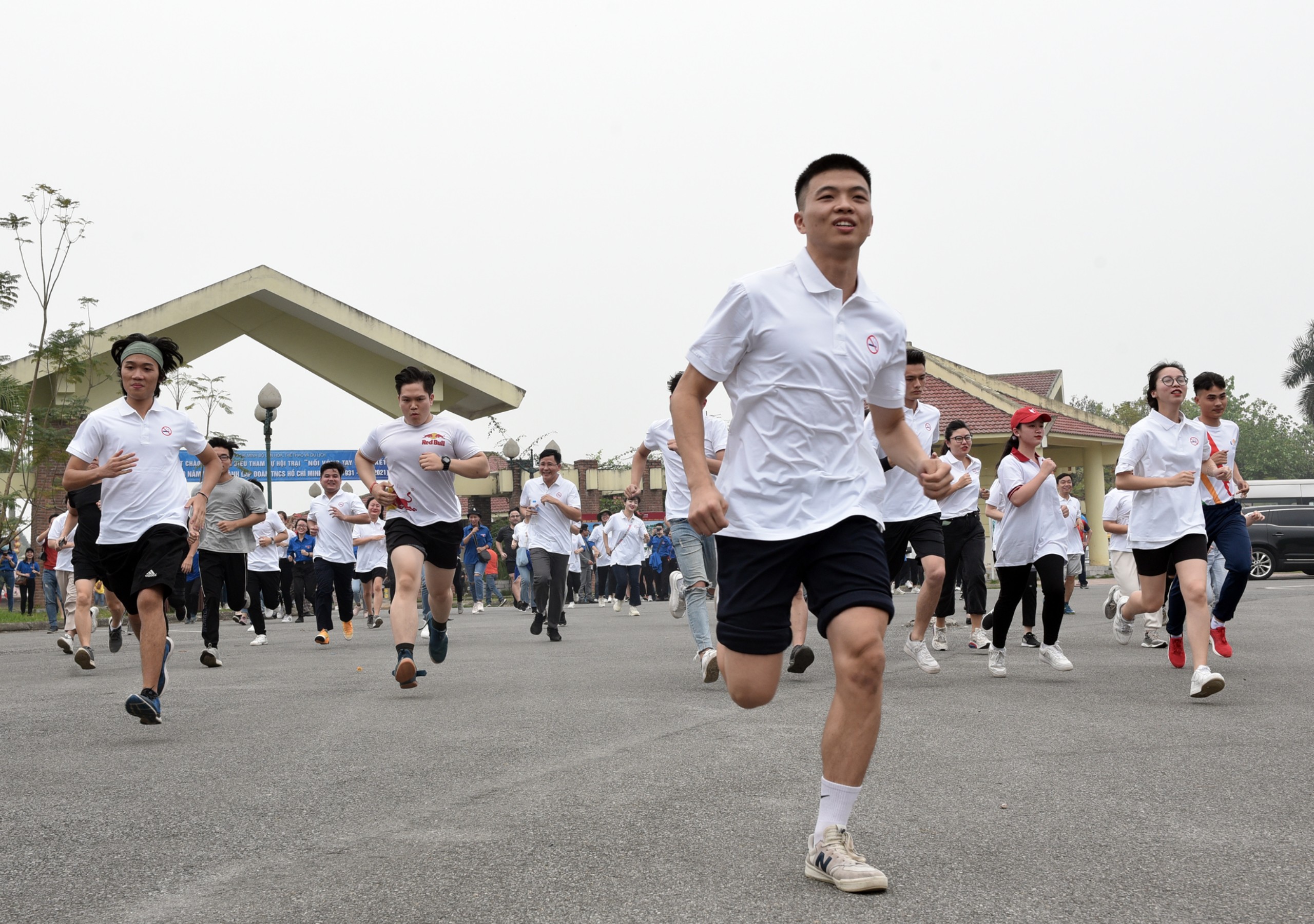 Giải chạy trong khuôn khổ của Hội trại thu hút gần 100 đoàn viên thanh niên tham gia