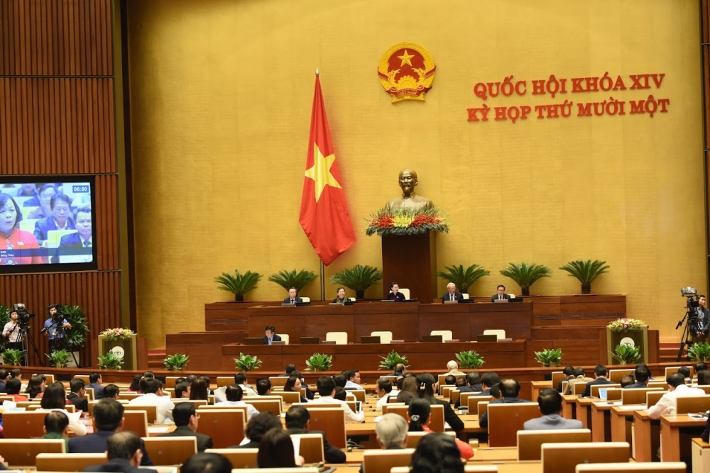Quốc hội thảo luận ở Hội trường về báo cáo công tác nhiệm kỳ 2016-2021 của Chủ tịch nước, Chính phủ.