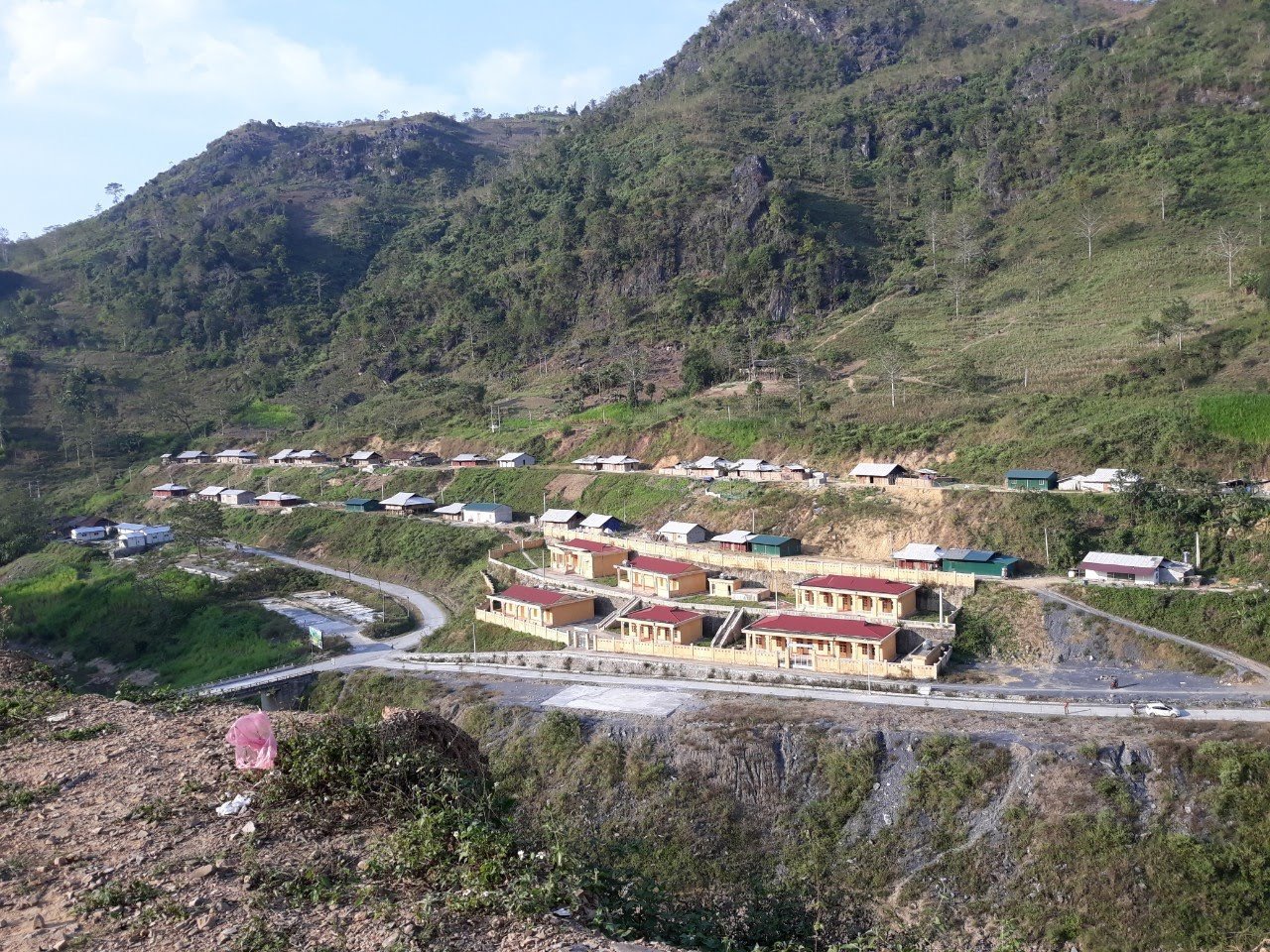 Một góc khu tái định cư Khuổi Pụt, thôn Bản Ngàn, xã Kim Linh, huyện Vị Xuyên