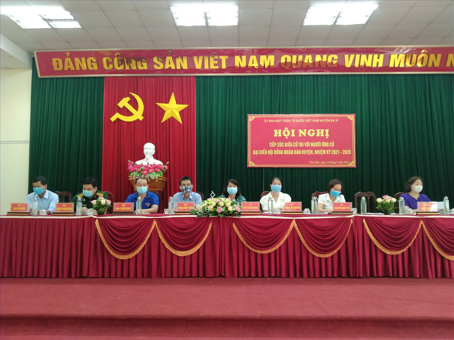Hội nghị tiếp xúc cử tri tại xã Thái Hòa ngày 10/5/2021
