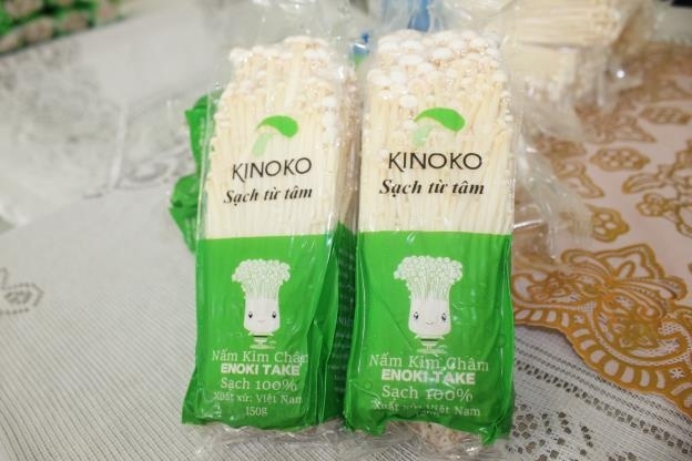 Nấm kim châm KinokoThanh Cao của Công ty TNHH xuất nhập khẩu Kinoko Thanh Cao đạt chất lượng OCOP 4 sao.