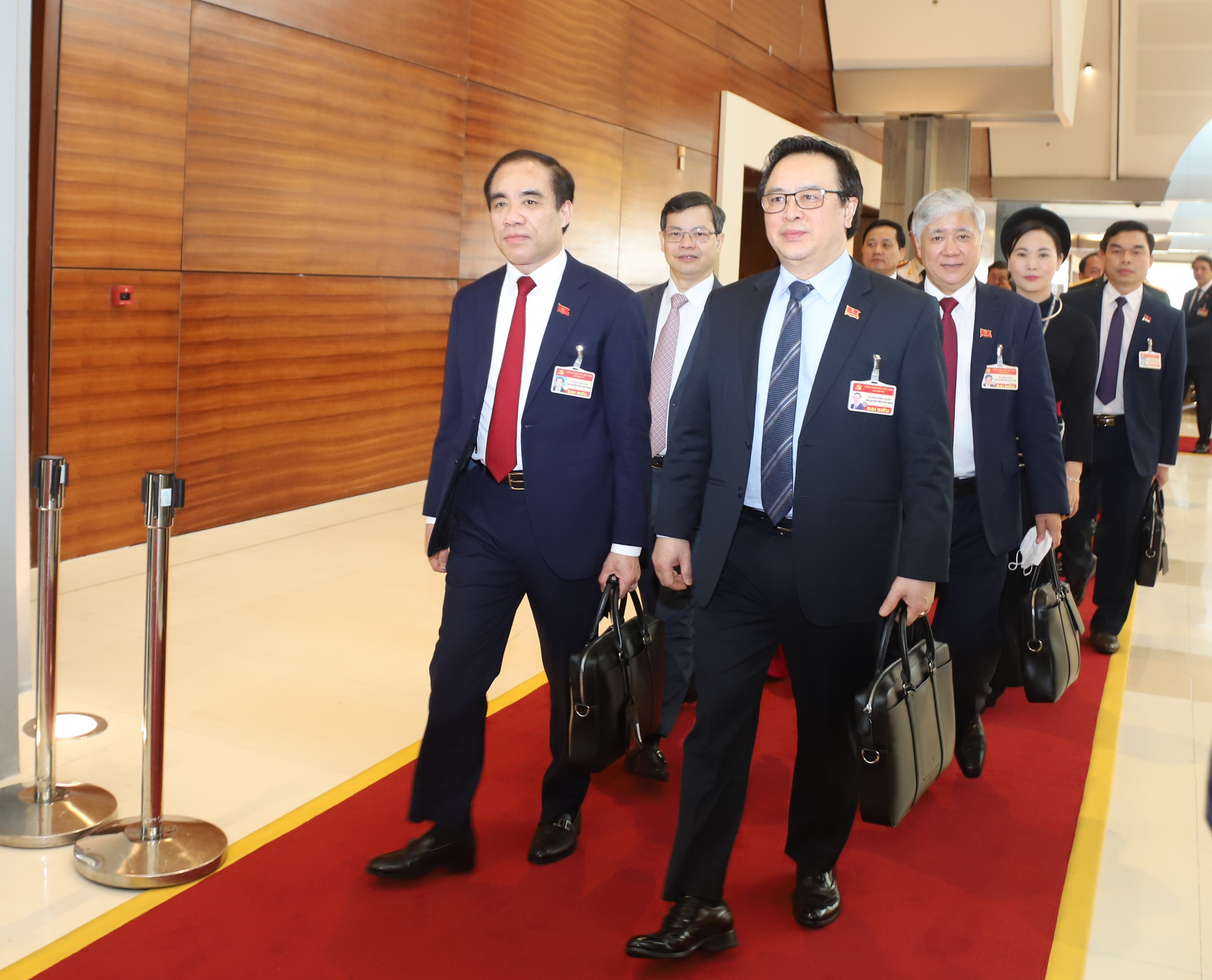 Đoàn đại biểu tỉnh Tuyên Quang dự bế mạc Đại hội đại biểu toàn quốc lần thứ XIII của Đảng sáng 1/2/2021