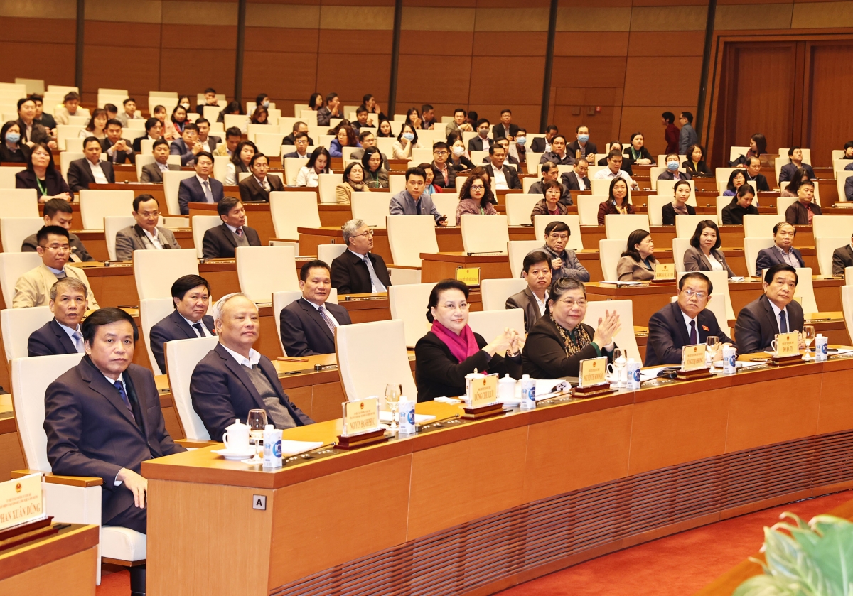 Chủ tịch Quốc hội Nguyễn Thị Kim Ngân dự Hội nghị Cán bộ, công chức, viên chức và Tổng kết Công tác năm 2020, triển khai nhiệm vụ năm 2021 của Văn phòng Quốc hội.