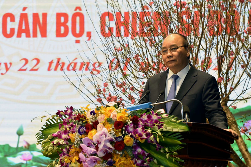 Thủ tướng Nguyễn Xuân Phúc phát biểu chỉ đạo tại buổi làm việc (Ảnh: Trần Hải).