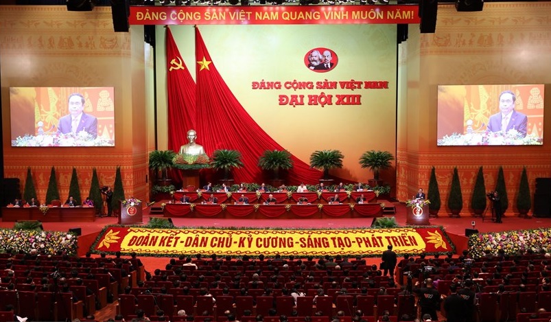 Mở đầu phiên thảo luận buổi sáng, Đại hội nghe đồng chí Trần Thanh Mẫn, Bí thư Trung ương Đảng, Chủ tịch Ủy ban Trung ương MTTQ Việt Nam trình bày tham luận