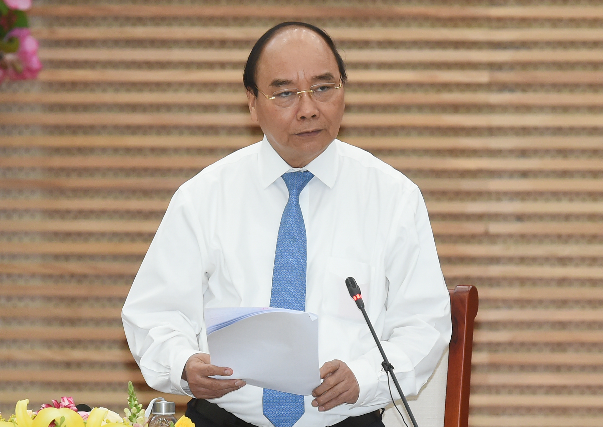 Thủ tướng phát biểu tại buổi làm việc với lãnh đạo tỉnh Nghệ An. Ảnh: VGP/Quang Hiếu