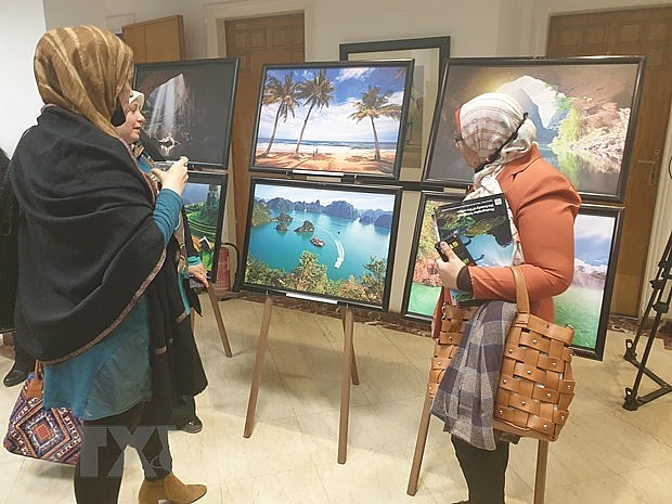 Bạn bè Ai Cập đều bày tỏ những ấn tượng, tình cảm tốt đẹp khi được xem những bức ảnh đặc sắc, mang đậm tính nghệ thuật về phong cảnh, đất nước, con người ở khắp các vùng miền của Việt Nam. (Nguồn: TTXVN)
