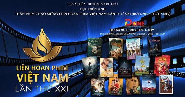 Liên hoan Phim Việt Nam lần thứ XXI tổ chức năm 2019 đã chọn lựa được 104 bộ phim tiêu biểu các loại hình: phim truyện điện ảnh, phim tài liệu, khoa học và phim hoạt hình - Ảnh: Internet