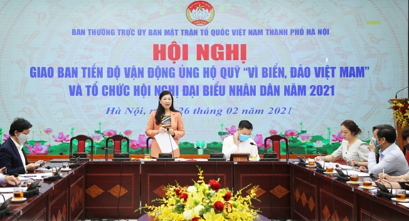 TP Hà Nội đẩy mạnh việc ủng hộ Quỹ “Vì biển, đảo Việt Nam”.