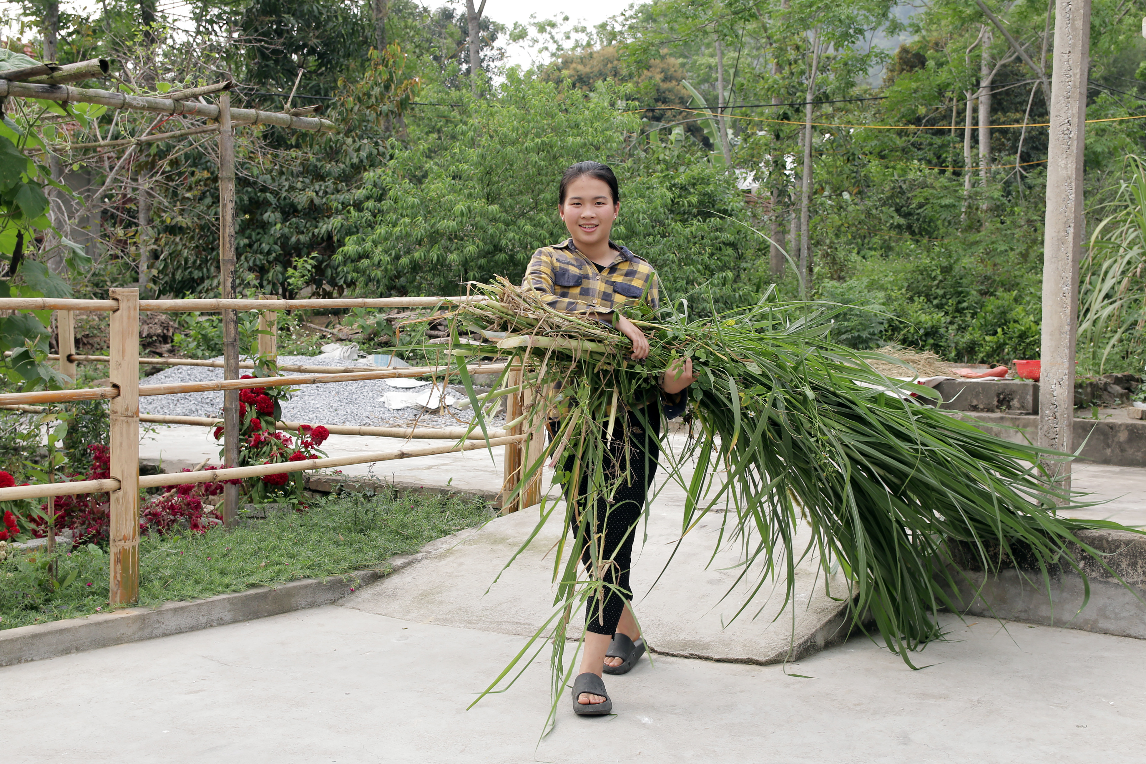 5. Ngoài thời gian dành cho học tập, Nguyễn Thị Hoài Linh còn phụ giúp bố mẹ việc nhà. 