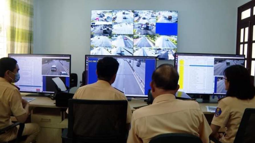 Hệ thống camera giám sát giao thông được theo dõi tại Trung tâm chỉ huy