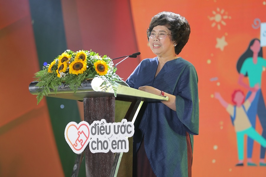 Bà Thái Hương, Nhà sáng lập – Chủ tịch Hội đồng Chiến lược Tập đoàn TH, Tổng Giám đốc BAC A BANK mong muốn chương trình Sức khỏe học đường được triển khai bài bản trên toàn quốc