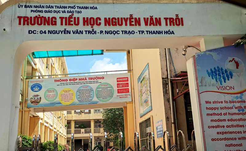Trường Tiểu học Nguyễn Văn Trỗi, TP. Thanh Hoá đã cho học sinh nghỉ học 