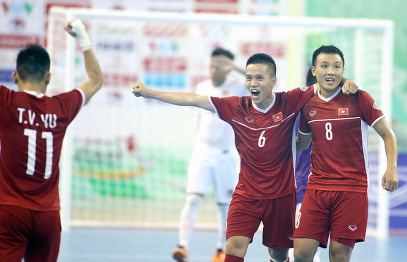Đội tuyển futsal Việt Nam tự tin trước Lebanon. Ảnh: VFF