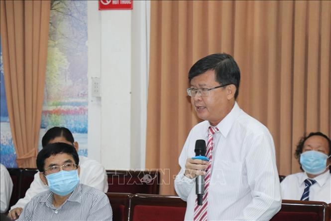 Bác sĩ Huỳnh Minh Trúc, Giám đốc Trung tâm kiểm soát dịch bệnh thành phố Cần Thơ phát biểu. 