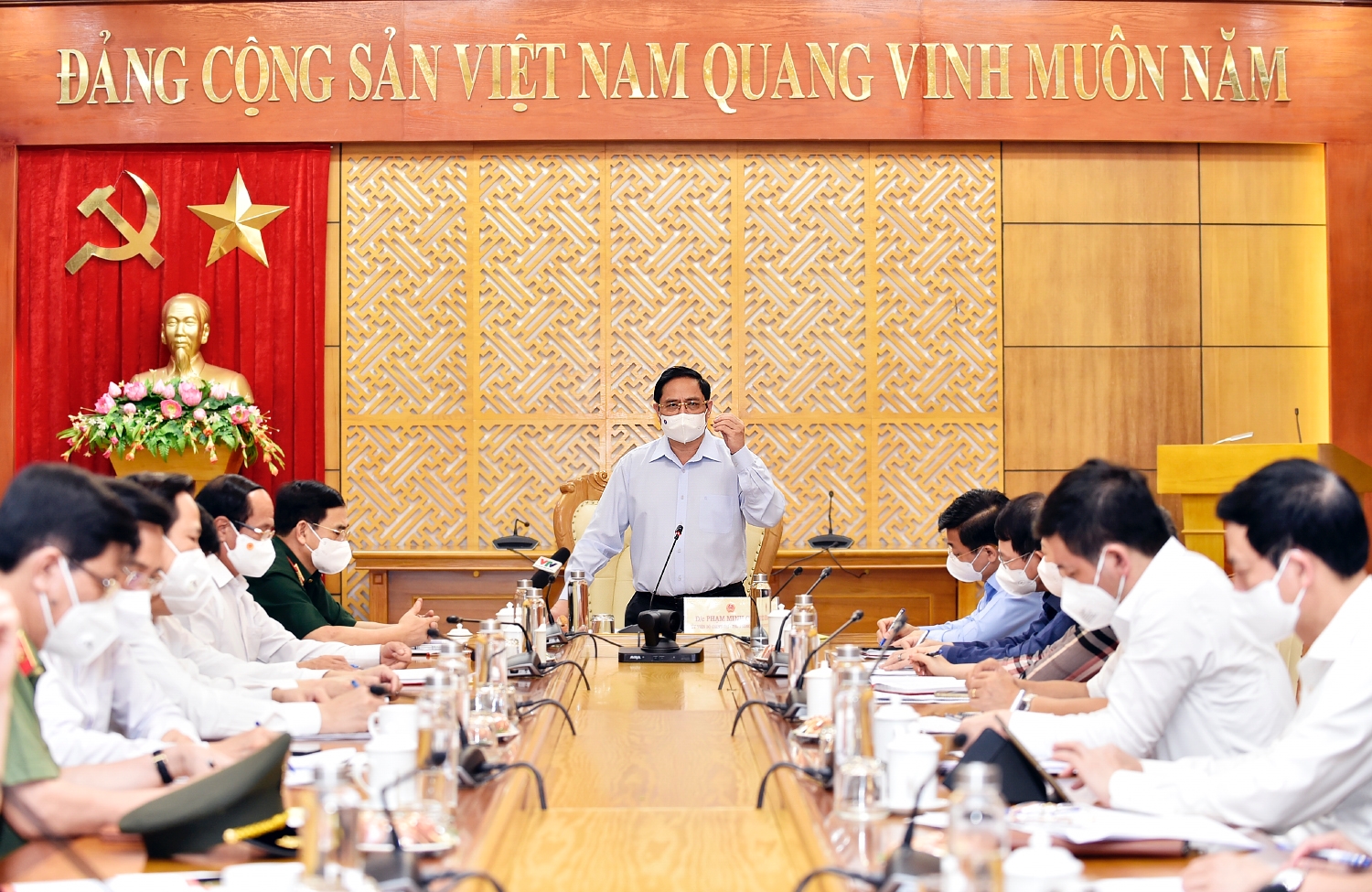 Thủ tướng Chính phủ Phạm Minh Chính phát biểu chỉ đạo. Ảnh: Danh Lam/TTXVN