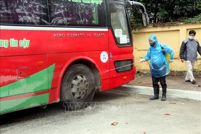 Nhiều địa phương dừng hoạt động vận tải hành khách đi và đến TP. Hồ Chí Minh. Ảnh TTXVN 