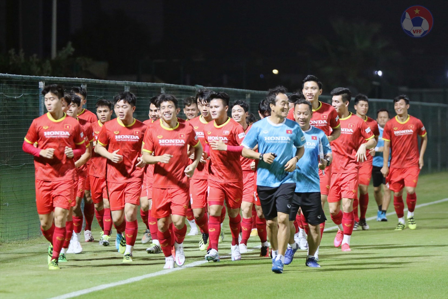 Việt Nam tự tin hướng tới trận đấu với chủ nhà UAE. (Ảnh: VFF)